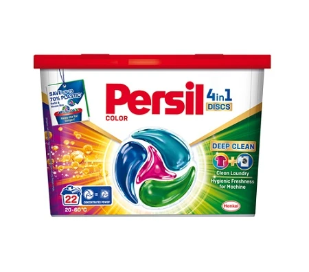 Detergent de rufe capsule Persil Power Caps Deep Clean Color 22buc
